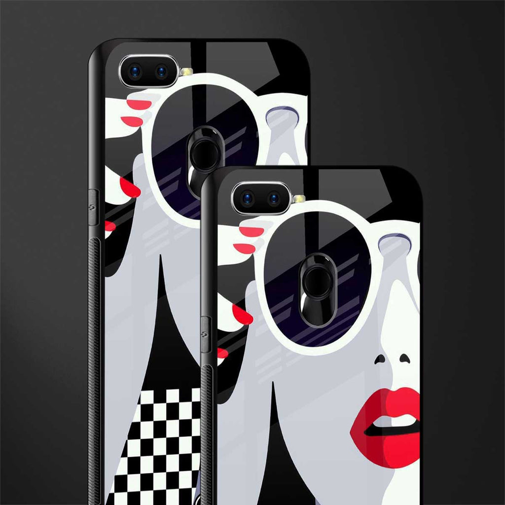 attitude queen glass case for oppo a7 image-2