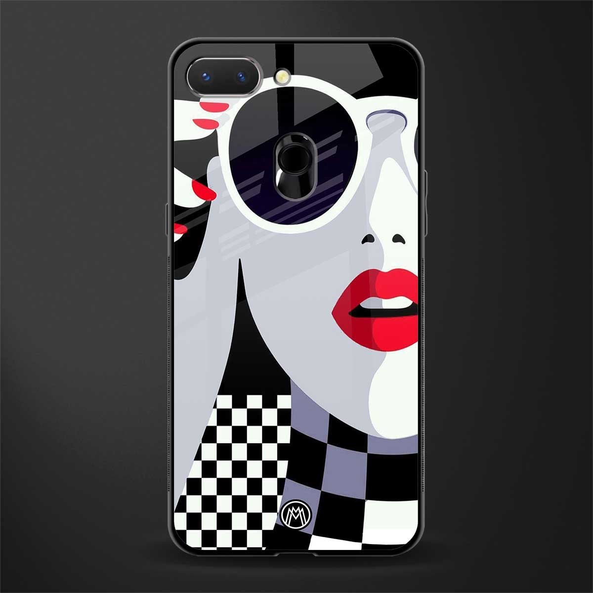 attitude queen glass case for oppo a5 image