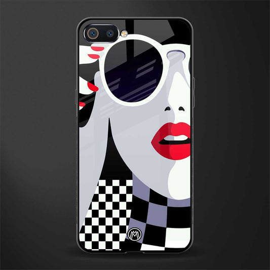 attitude queen glass case for realme c2 image