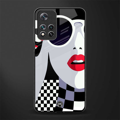 attitude queen glass case for poco m4 pro 5g image