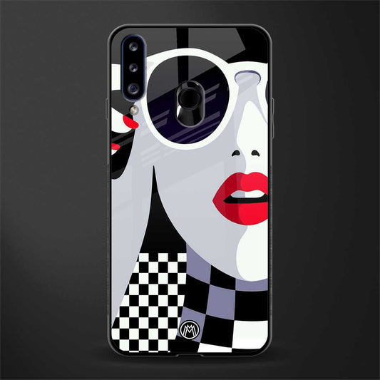 attitude queen glass case for samsung galaxy a20s image