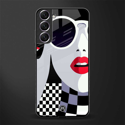 attitude queen glass case for samsung galaxy s21 plus image