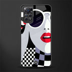 attitude queen glass case for redmi note 11 image