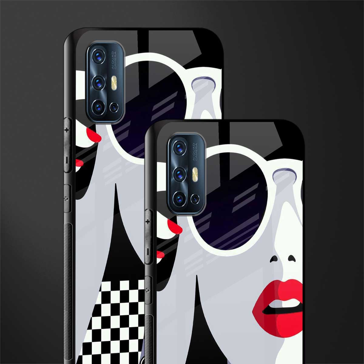 attitude queen glass case for vivo v17 image-2