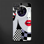 attitude queen glass case for oppo a15s image