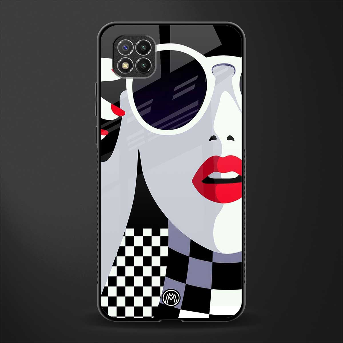 attitude queen glass case for poco c3 image