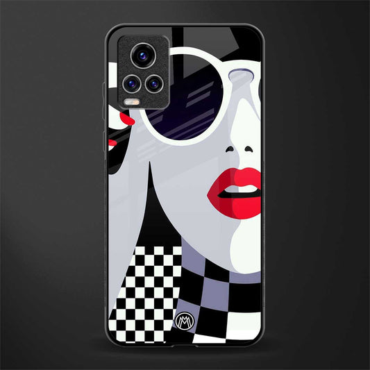 attitude queen glass case for vivo v20 pro image