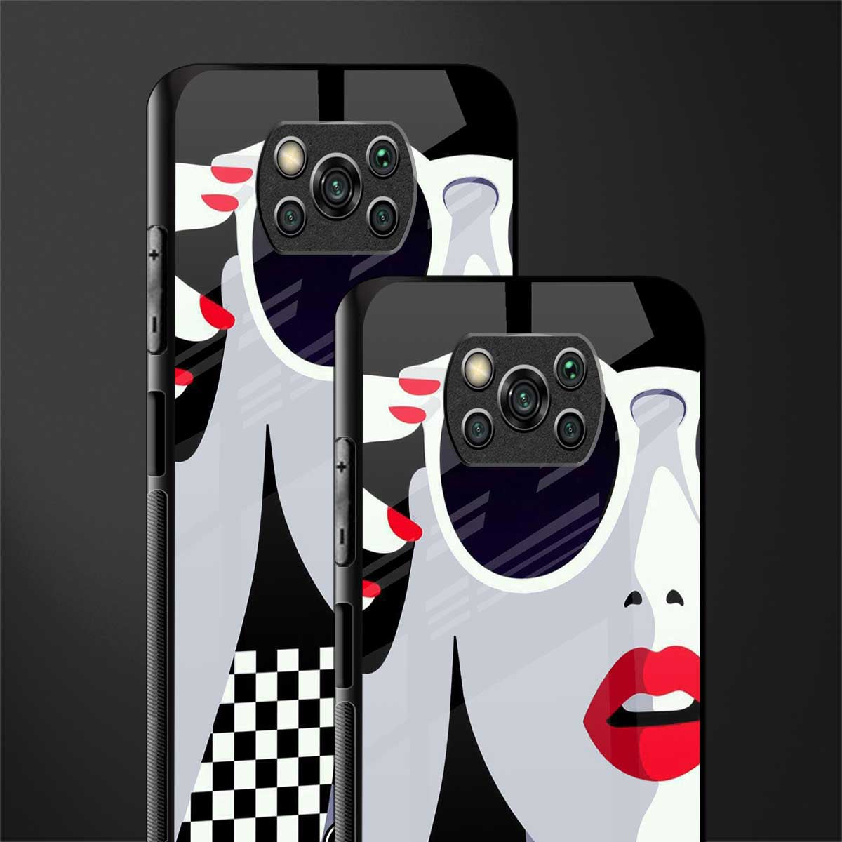 attitude queen glass case for poco x3 pro image-2