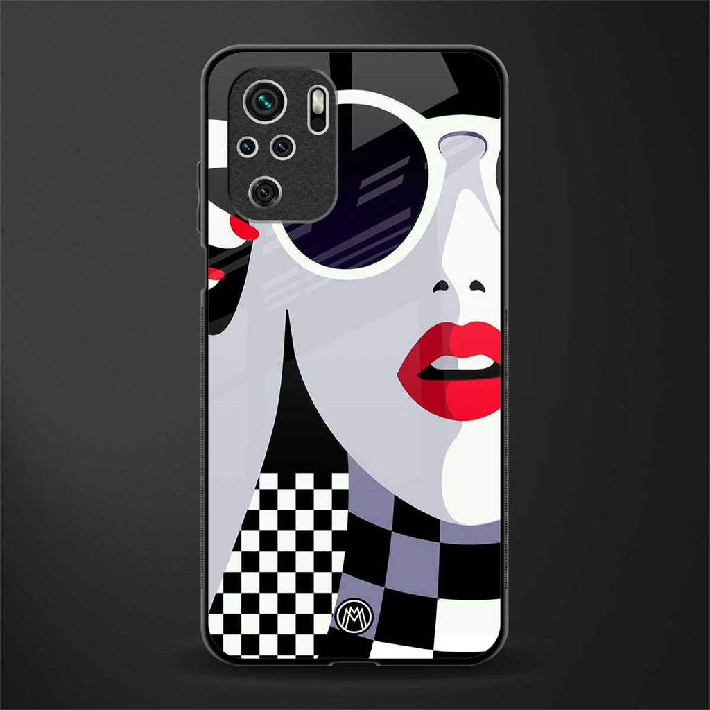 attitude queen glass case for redmi note 10s image
