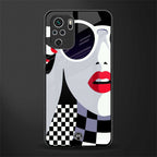 attitude queen glass case for redmi note 10s image