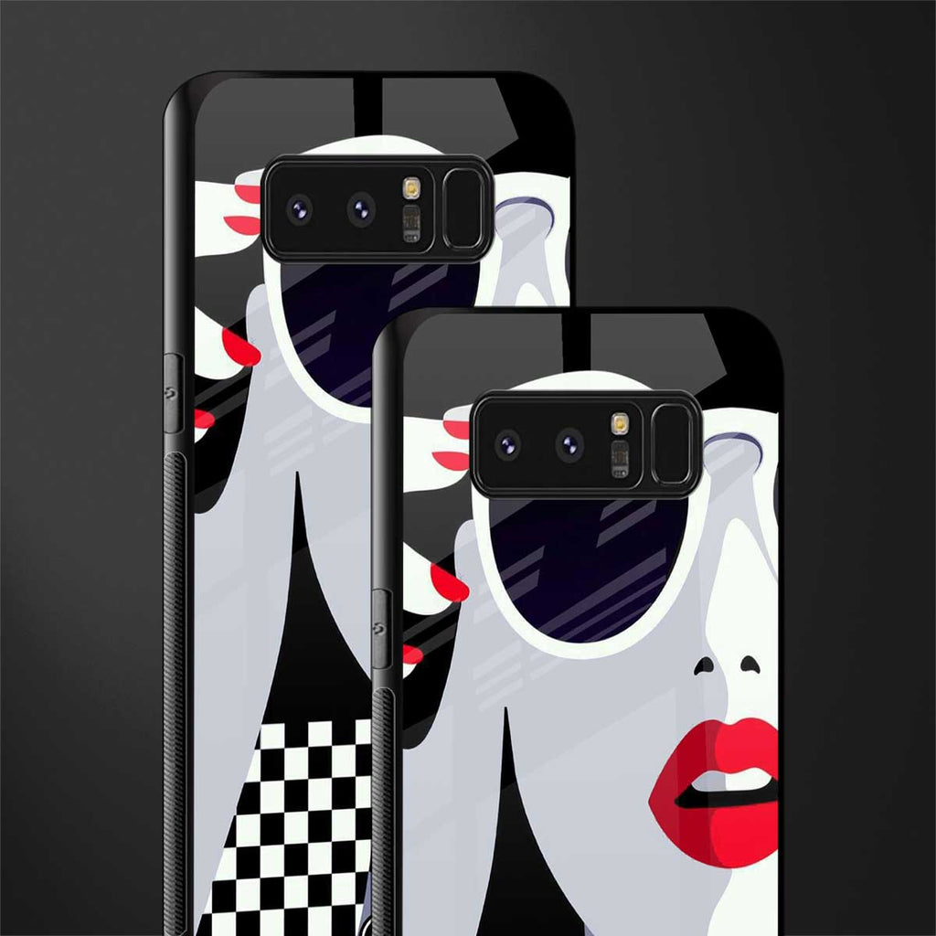attitude queen glass case for samsung galaxy note 8 image-2