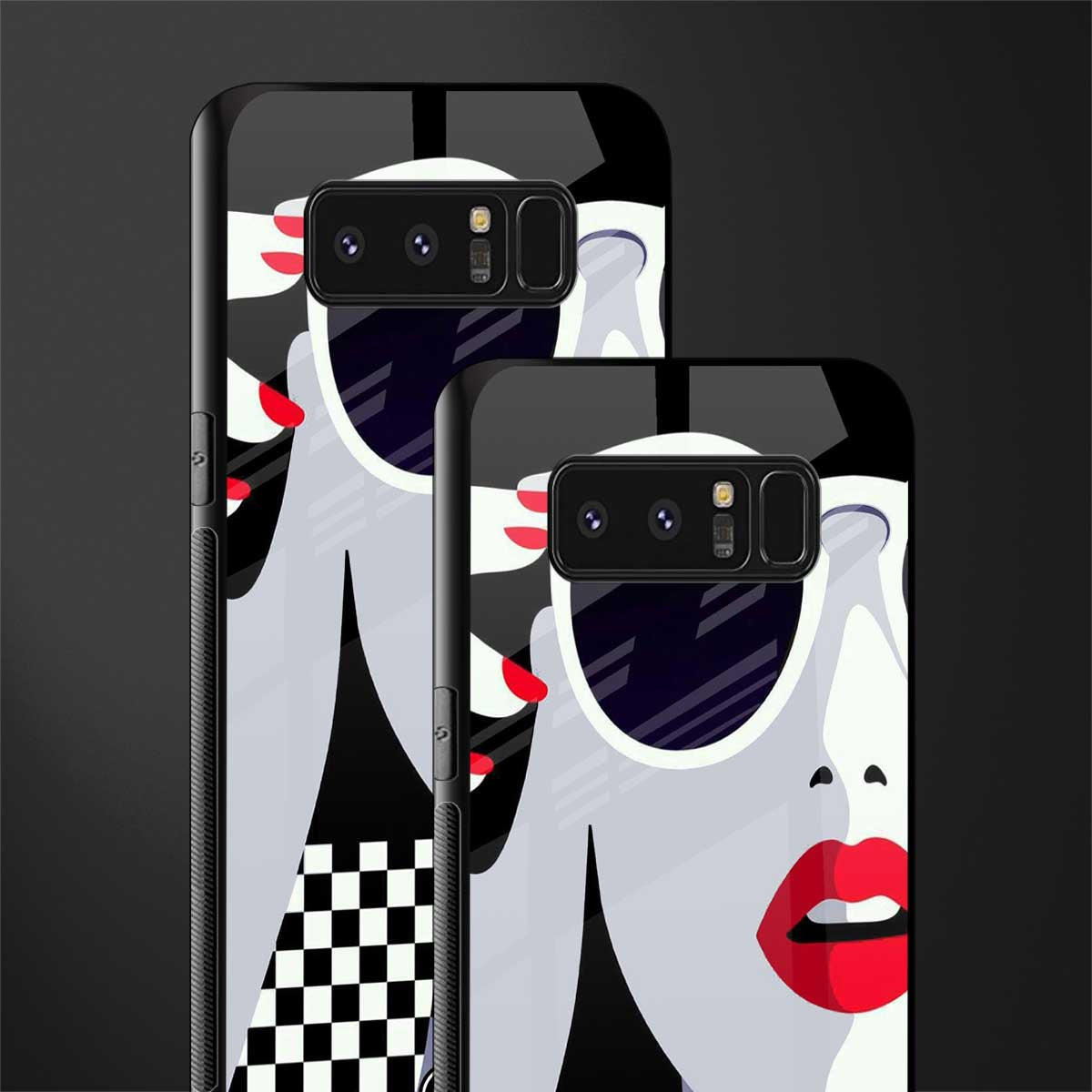 attitude queen glass case for samsung galaxy note 8 image-2