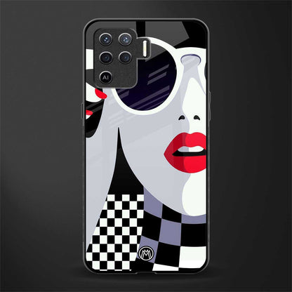 attitude queen glass case for oppo f19 pro image