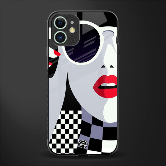 attitude queen glass case for iphone 12 mini image