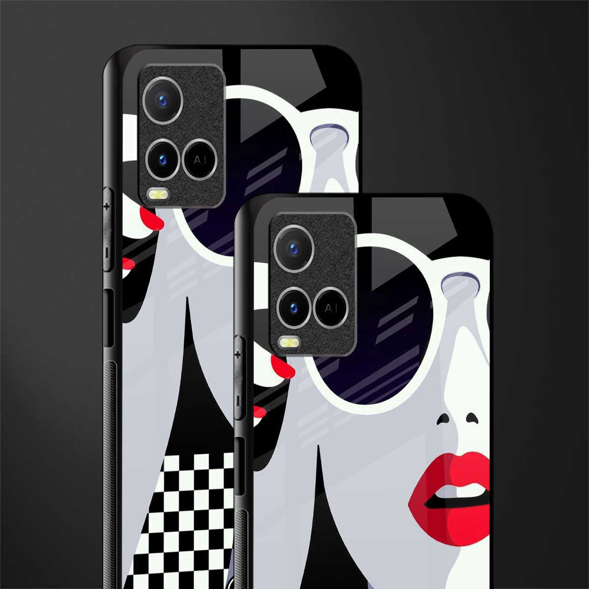 attitude queen glass case for vivo y21s image-2