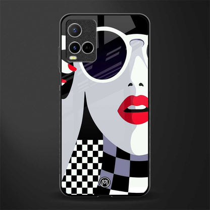 attitude queen glass case for vivo y21 image