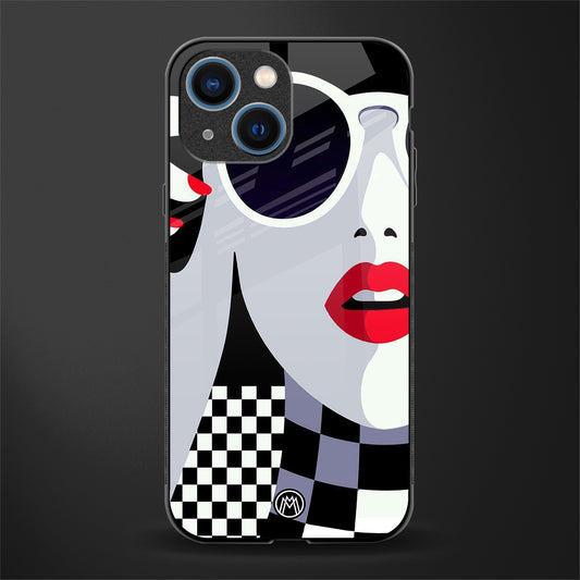 attitude queen glass case for iphone 13 mini image