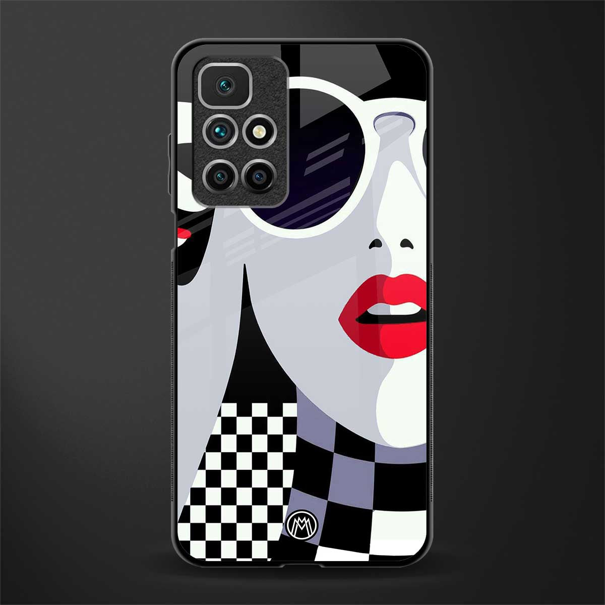 attitude queen glass case for redmi 10 prime image