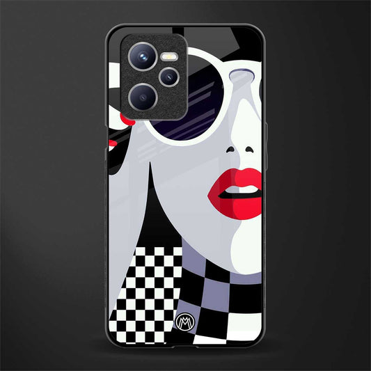 attitude queen glass case for realme c35 image