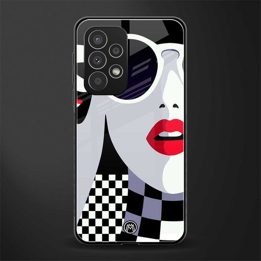 attitude queen back phone cover | glass case for samsung galaxy a23