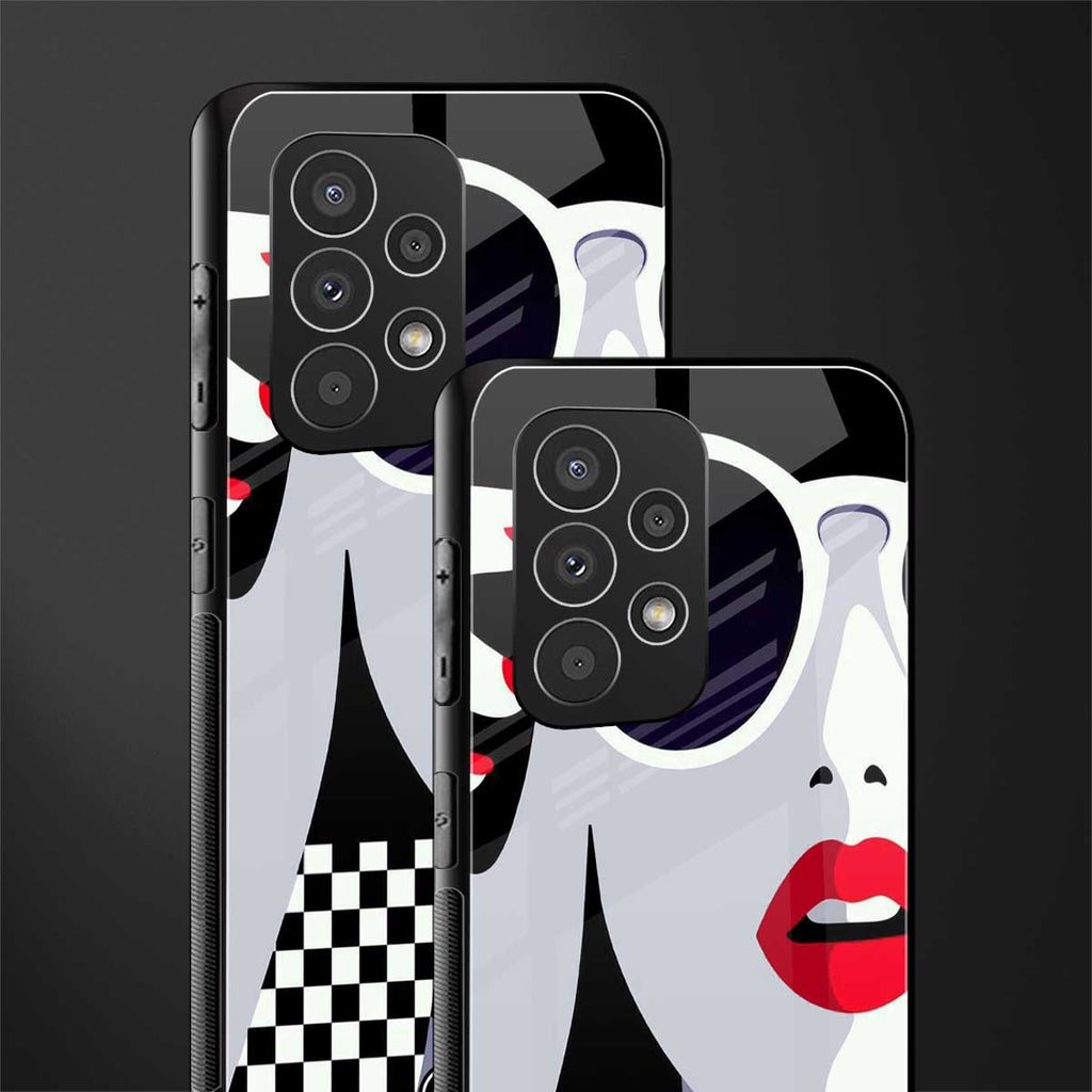attitude queen back phone cover | glass case for samsung galaxy a73 5g