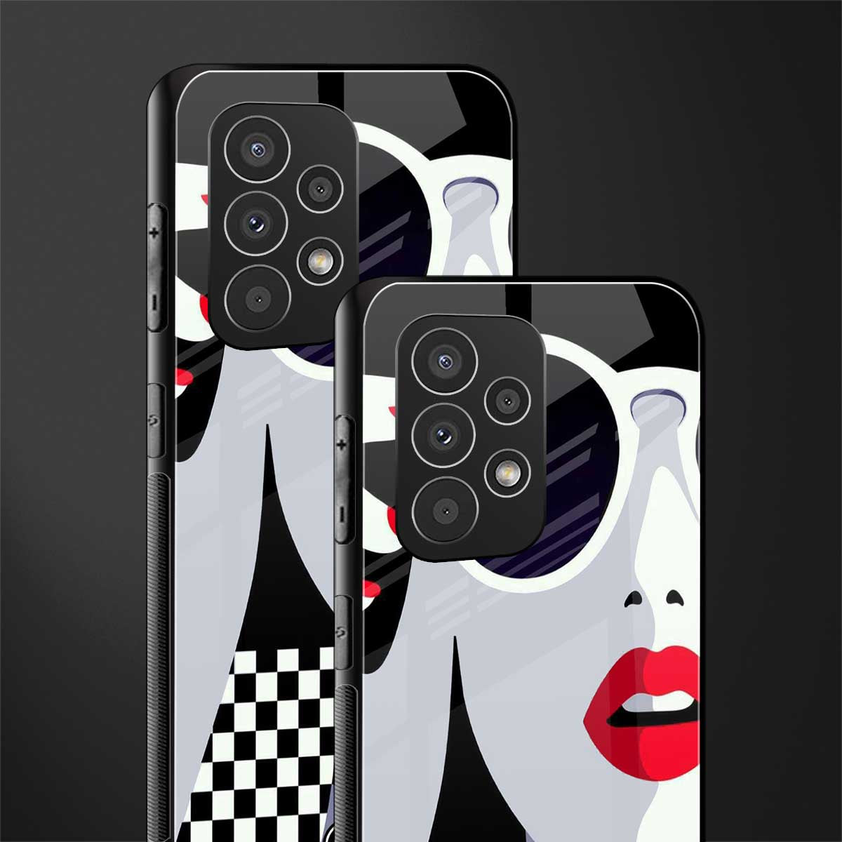 attitude queen back phone cover | glass case for samsung galaxy a73 5g