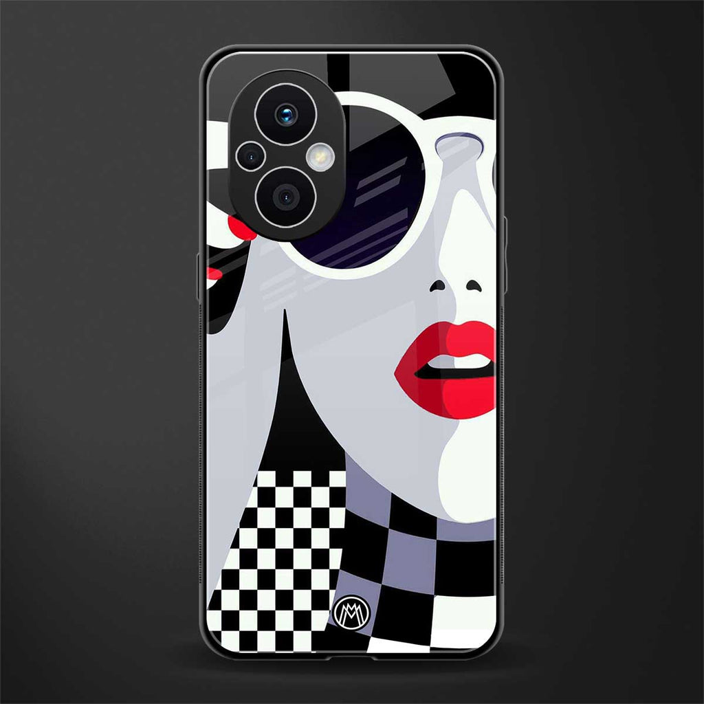 attitude queen back phone cover | glass case for oppo f21 pro 5g
