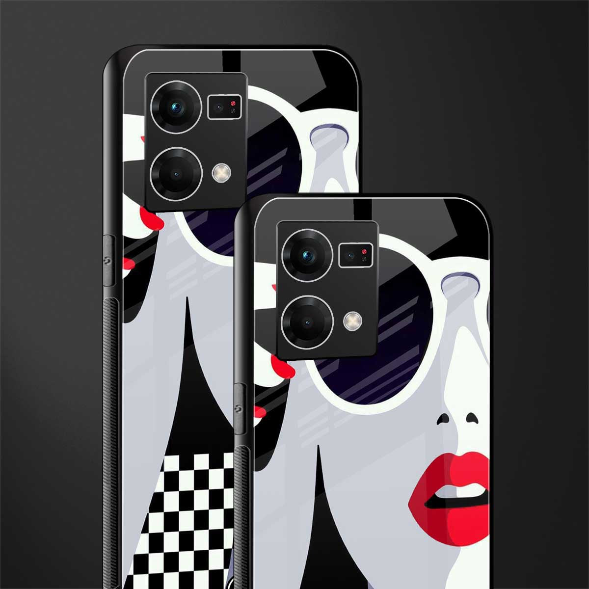 attitude queen back phone cover | glass case for oppo f21 pro 4g