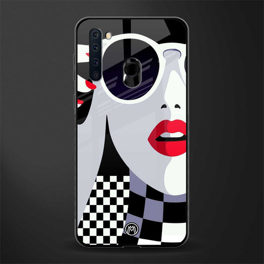 attitude queen glass case for samsung a21 image