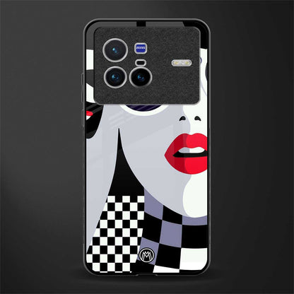 attitude queen glass case for vivo x80 image