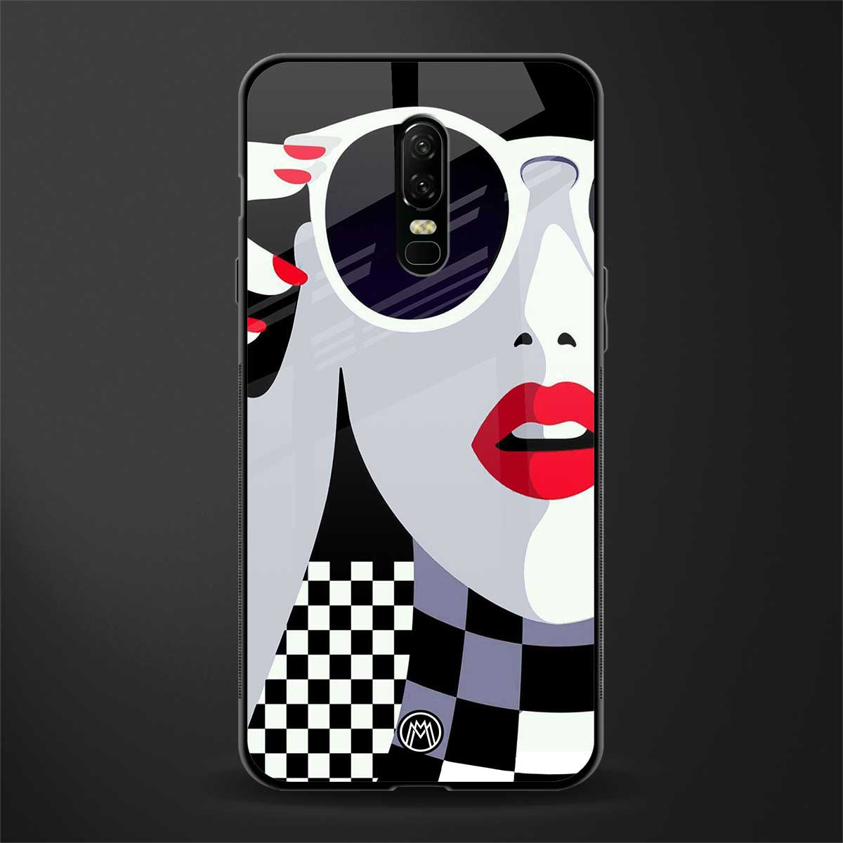 attitude queen glass case for oneplus 6 image