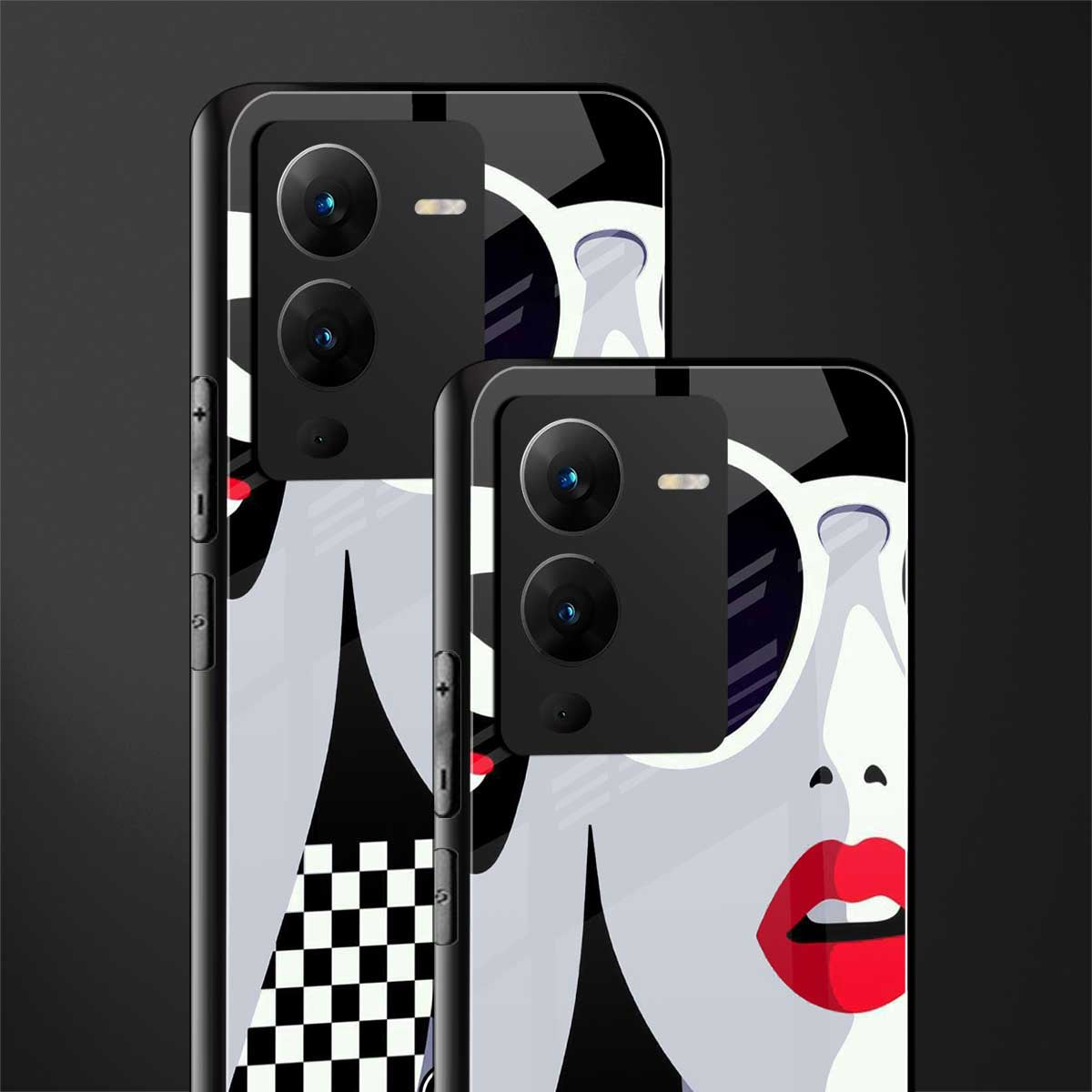 attitude queen back phone cover | glass case for vivo v25 pro 5g