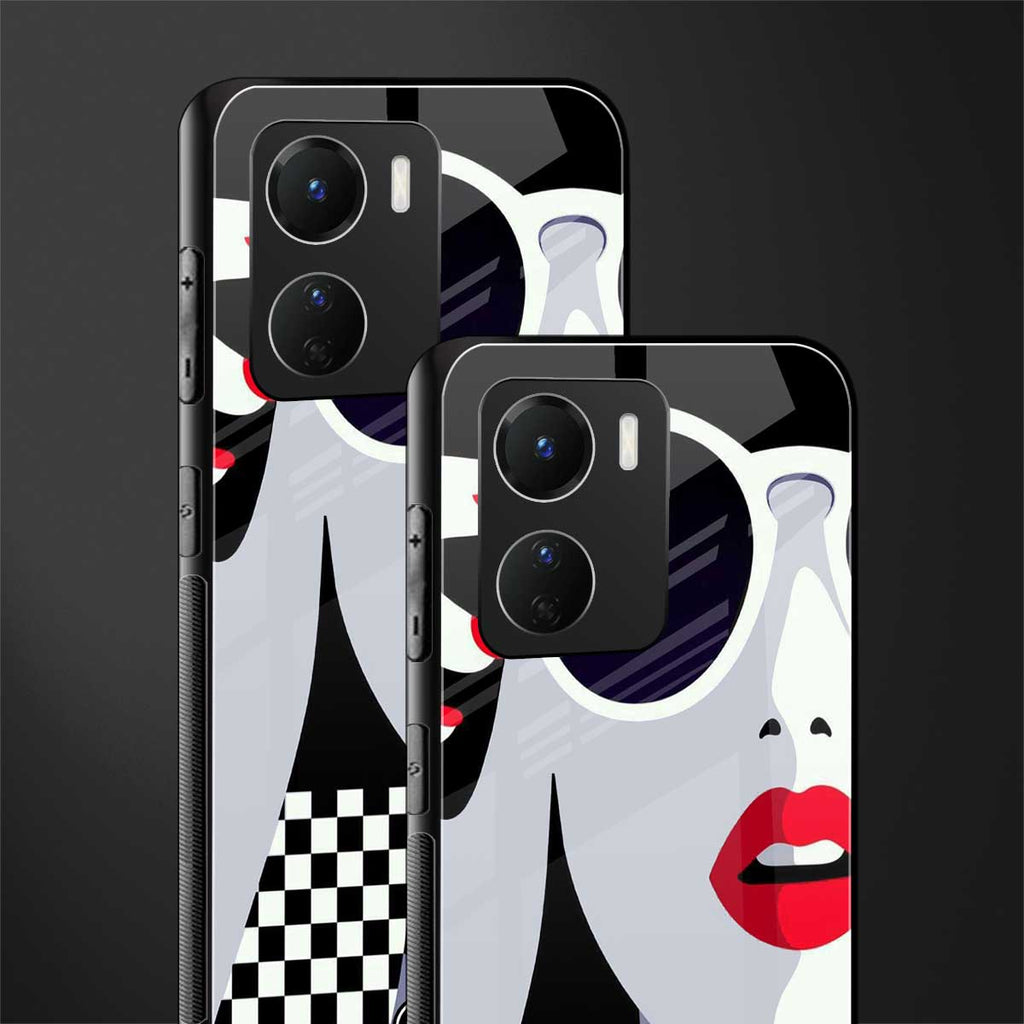 attitude queen back phone cover | glass case for vivo y16