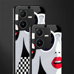 attitude queen back phone cover | glass case for vivo y22