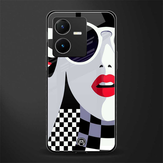 attitude queen back phone cover | glass case for vivo y22