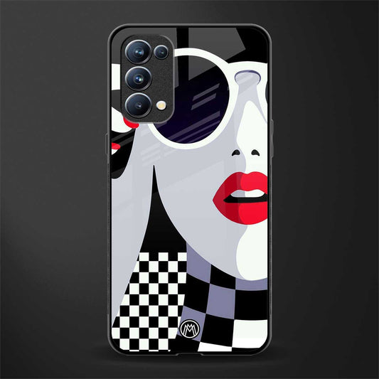 attitude queen back phone cover | glass case for oppo reno 5