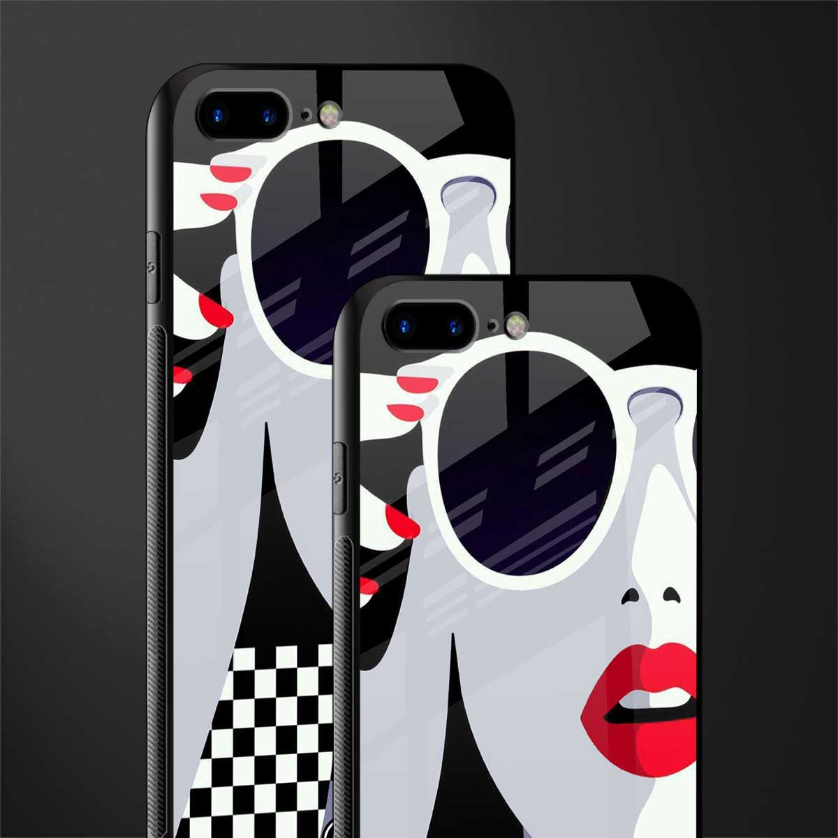 attitude queen glass case for iphone 8 plus image-2