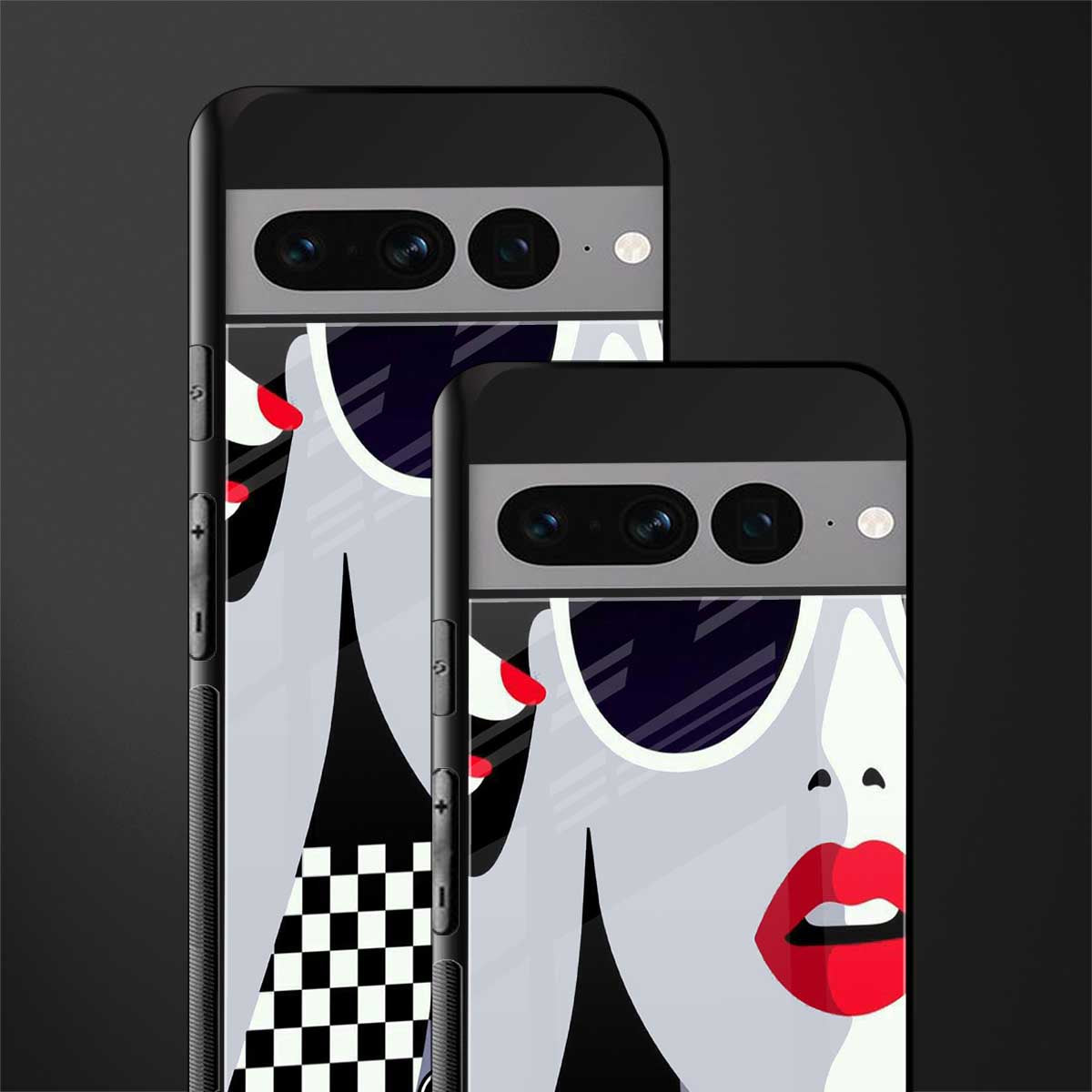 attitude queen back phone cover | glass case for google pixel 7 pro