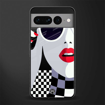 attitude queen back phone cover | glass case for google pixel 7 pro