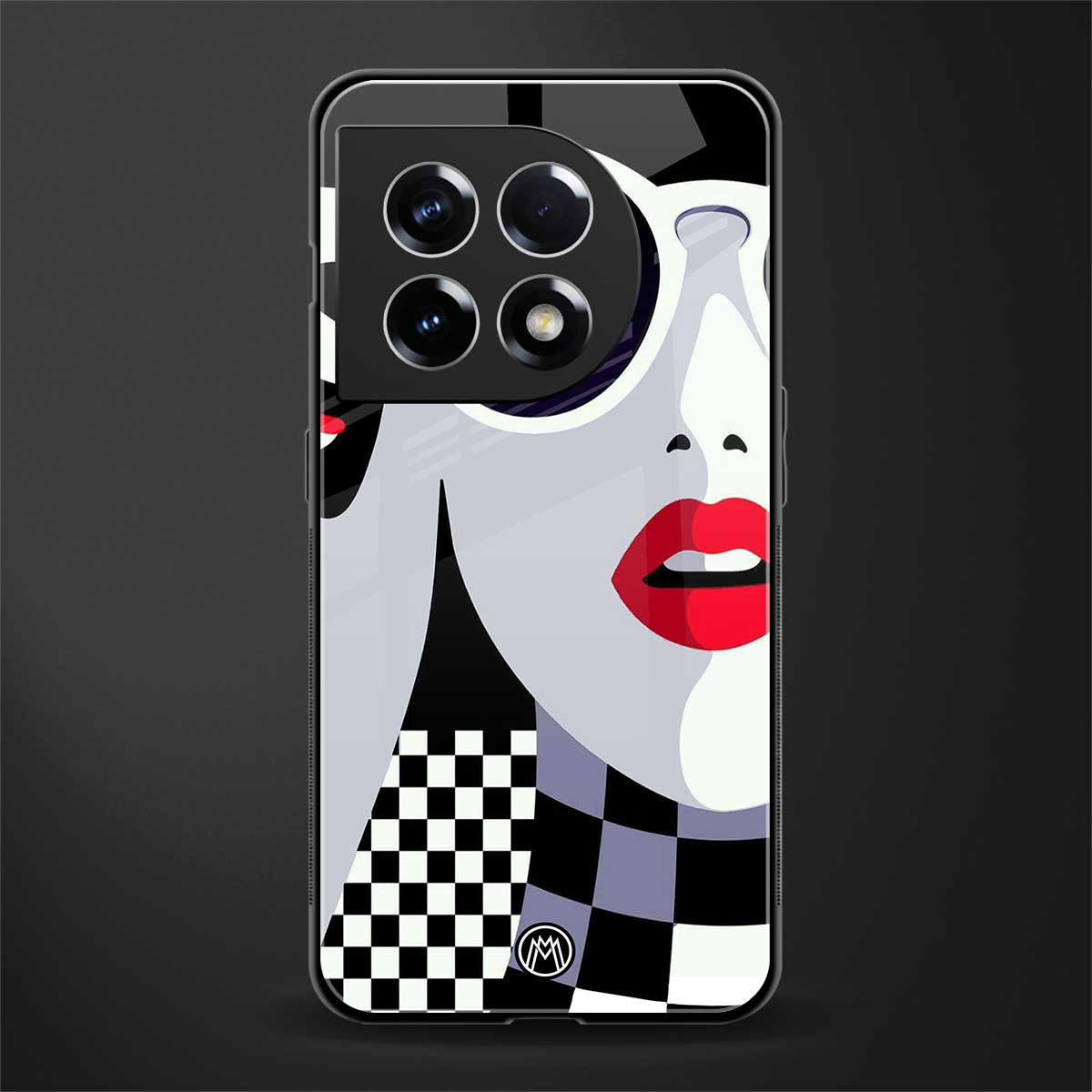 attitude queen back phone cover | glass case for oneplus 11
