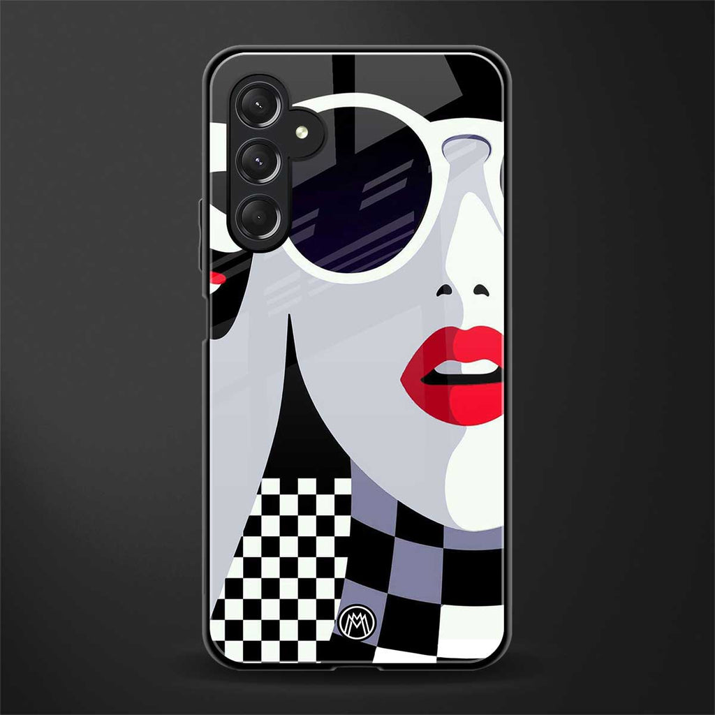 attitude queen back phone cover | glass case for samsun galaxy a24 4g
