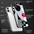 attitude queen back phone cover | glass case for vivo v25-5g