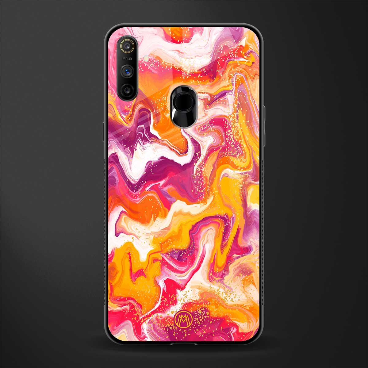 aureolin grape jam glass case for realme narzo 10a image