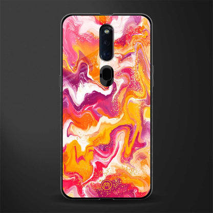 aureolin grape jam glass case for oppo f11 pro image