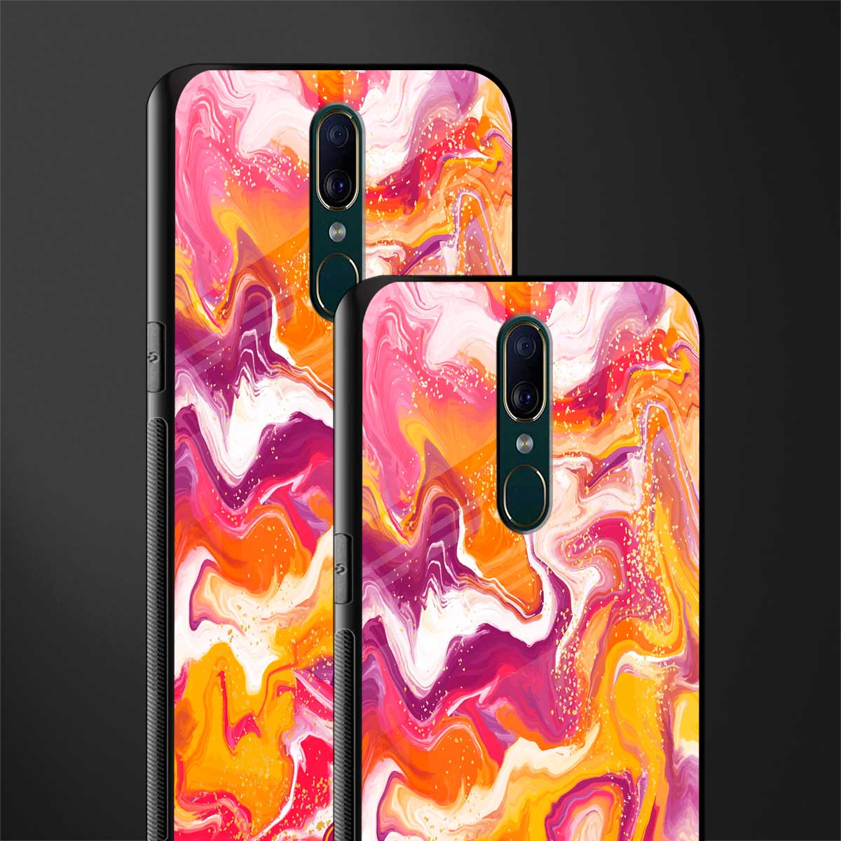 aureolin grape jam glass case for oppo a9 image-2
