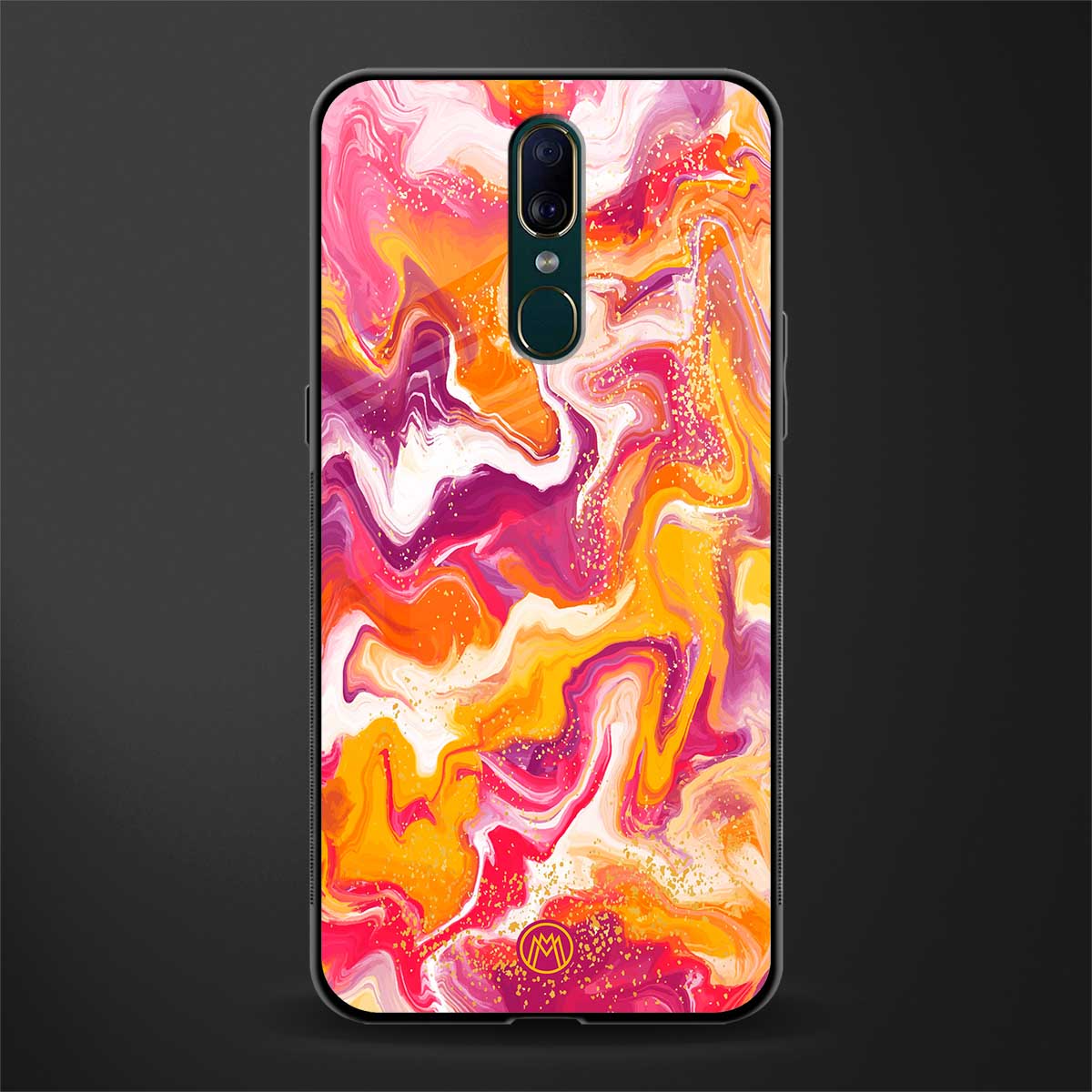 aureolin grape jam glass case for oppo a9 image