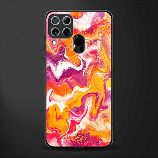 aureolin grape jam glass case for realme c15 image