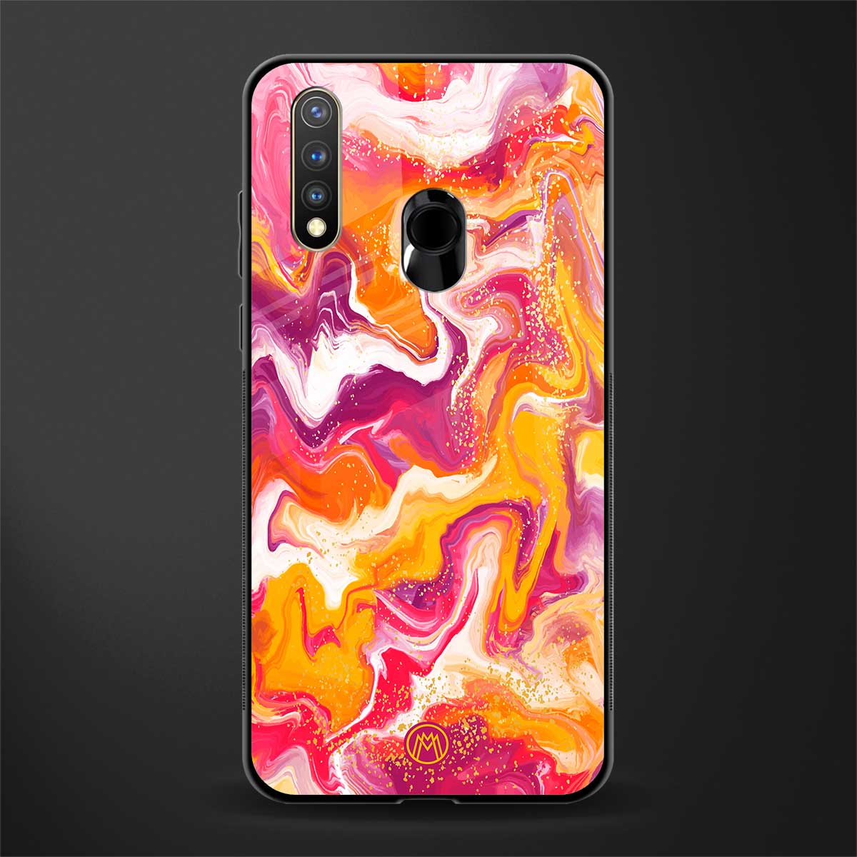 aureolin grape jam glass case for vivo y19 image