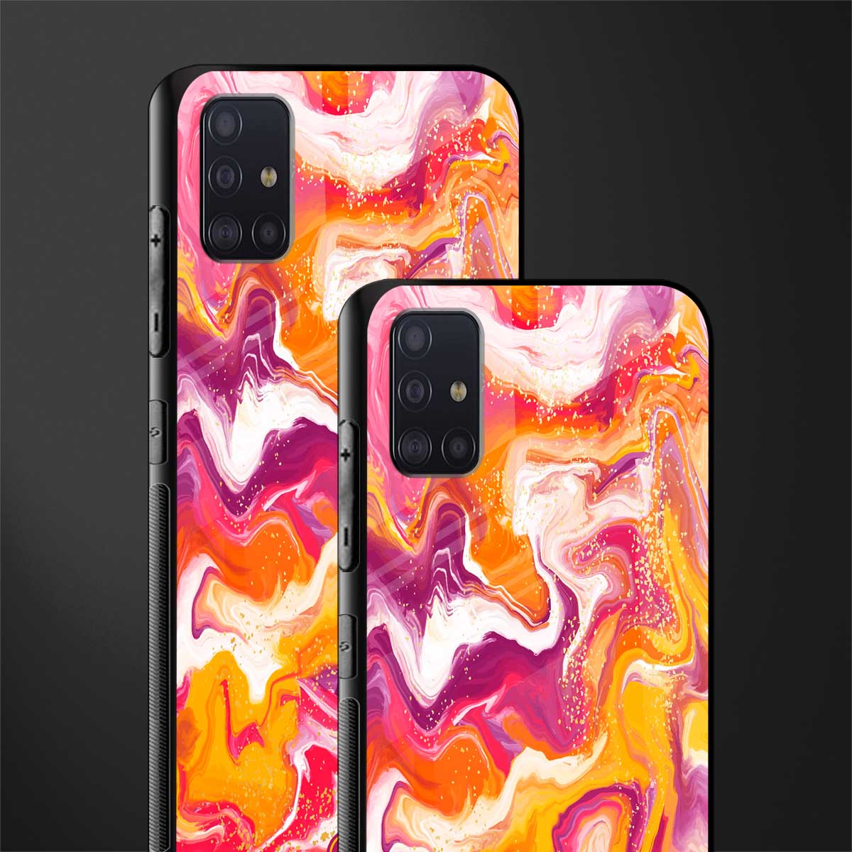 aureolin grape jam glass case for samsung galaxy a71 image-2