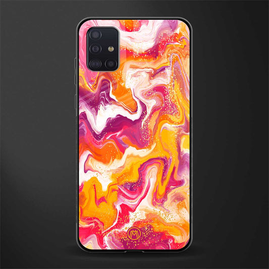 aureolin grape jam glass case for samsung galaxy a71 image